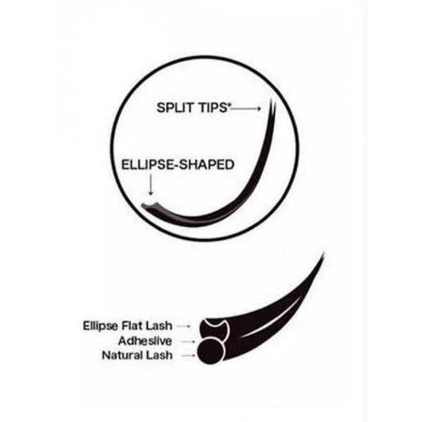 Ellipse FLAT soft double tip lashes - C 0.20mm. MIX